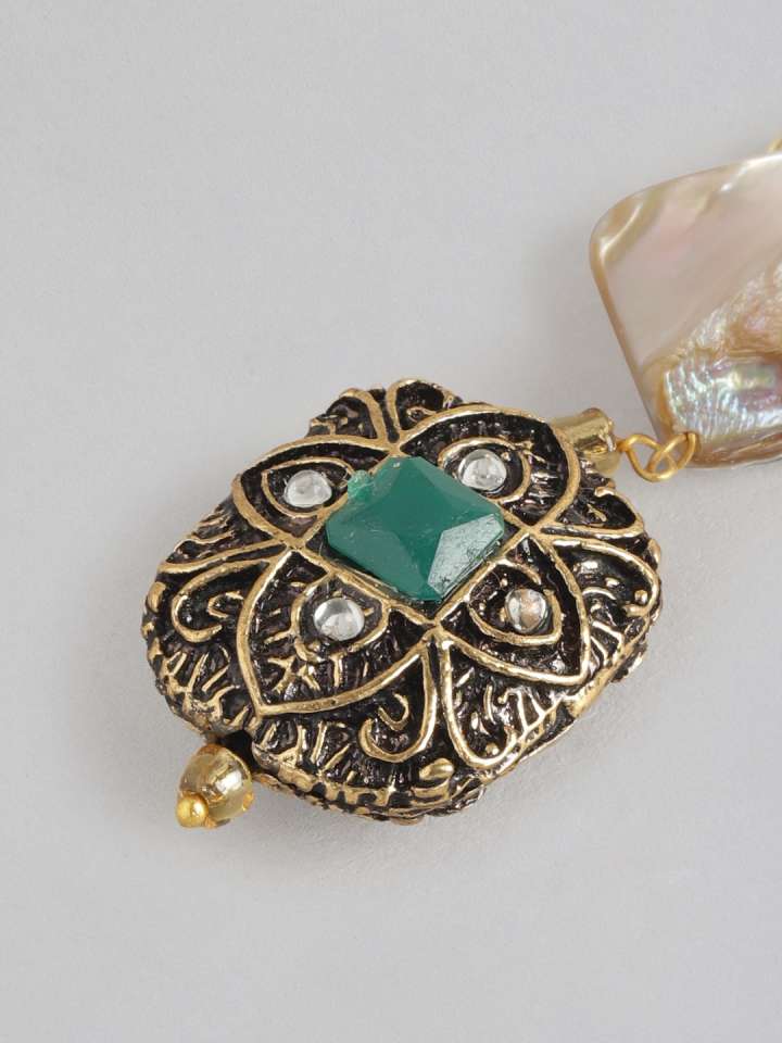 StuddedBeadedLayeredJewellerySet4