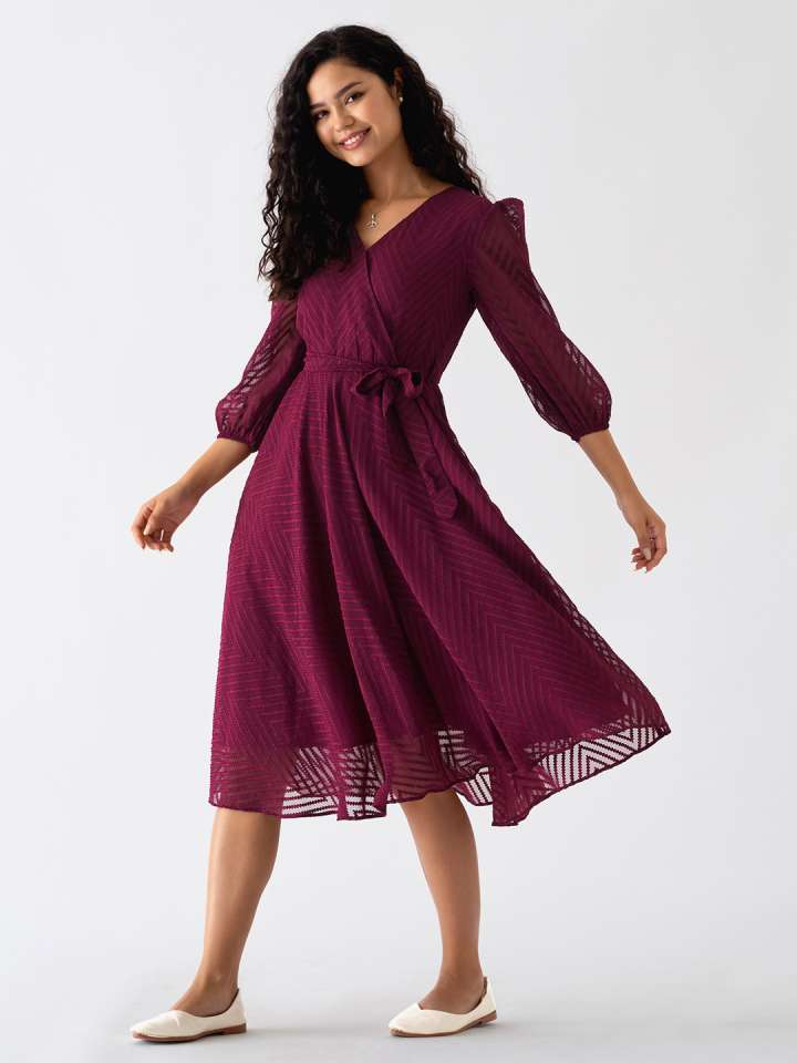 b6ce1e58d53e1701371895265AASKPurpleCrepeFitFlareDress4