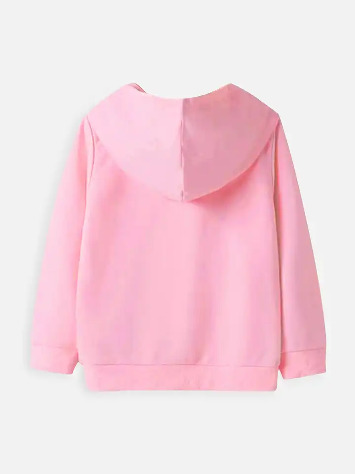 475d0b0c998e1703935532508YKDisneyGirlsPinkPrintedHoodedSweatshirt2