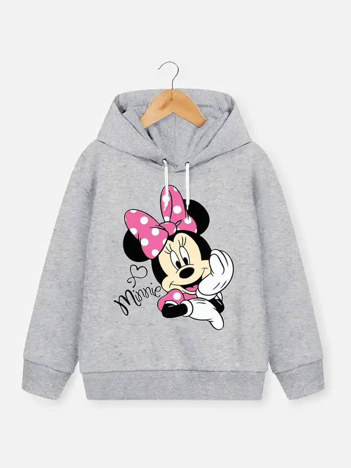 fac1f8cd904c1703935532522YKDisneyGirlsPinkPrintedHoodedSweatshirt4